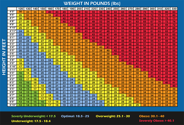 Body Fat Percentage Chart Weight And Height | Sexiz Pix