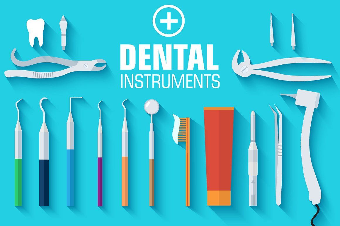 Инструменты стоматолога для детей